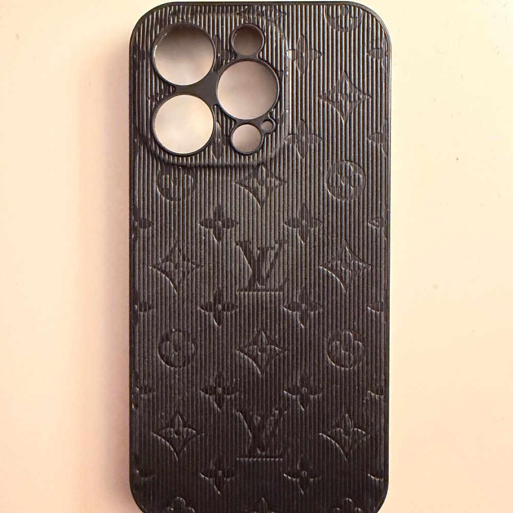Louis Vuitton Black Monogram Phone Cover